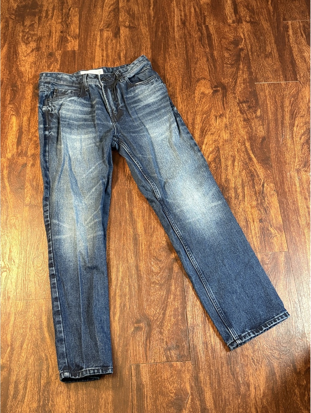 Paper Denim & Cloth Men’s Jeans Dark Wash Straight Leg 32x30 Cotton Denim
